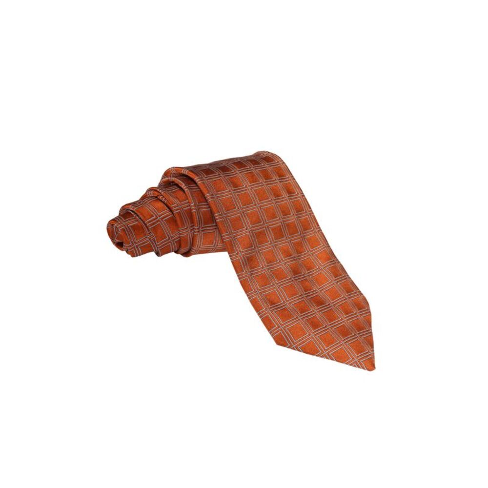 Zilli Double Windowpane Check Silk Tie